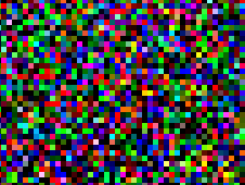 Screenshot einer 500fach vergrößerten Bitmap Datei aus der Analyse zu AndromedaGamarue