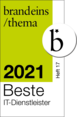 BrandEins Siegel Beste IT-Dienstleister 2021 BrandEins Siegel Beste IT-Dienstleister 2021