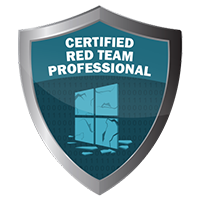 "Certified Red Team Professional" Logo Zertifikat "Certified Red Team Professional"