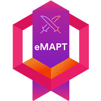Zertifiziert als "Mobile Application Penetration Tester" Logo Zertifikat eMAPT