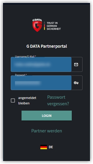 PartnerportalLogin