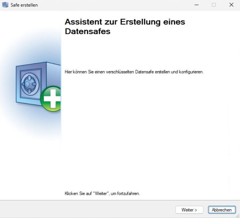 Neuen Safe erstellen