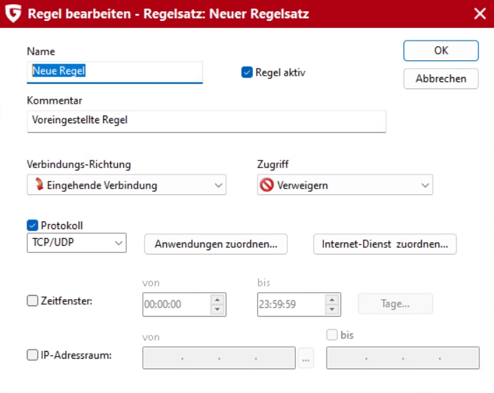 Firewall Regeln