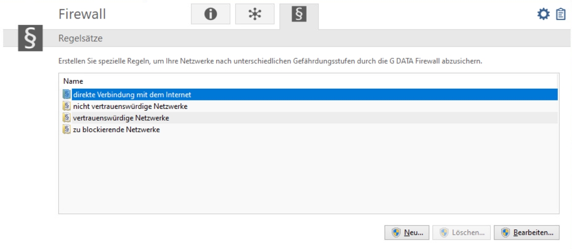 Firewall Regelsätze