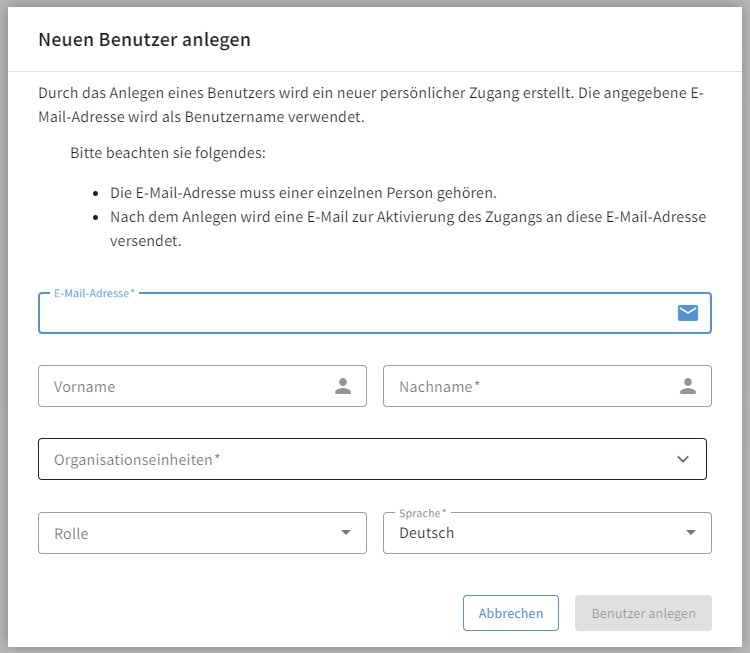 G DATA 365 | Managed XDR Benutzer anlegen