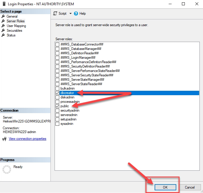 SSMS Start and Connect