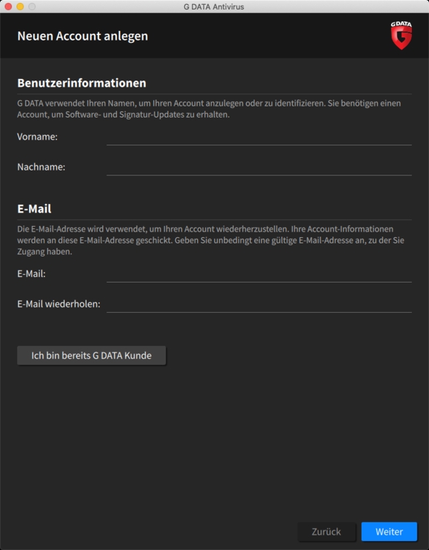 AntiVirusMacInstallationRegistrieren