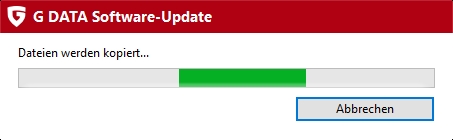 GDATAFORPC Programmupdate wird installiert