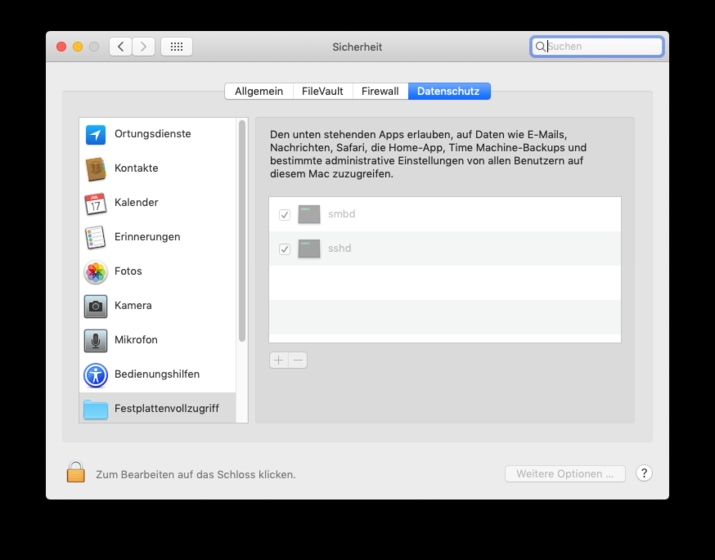 GDATA MacSicherheitFestplattenvollzugriff