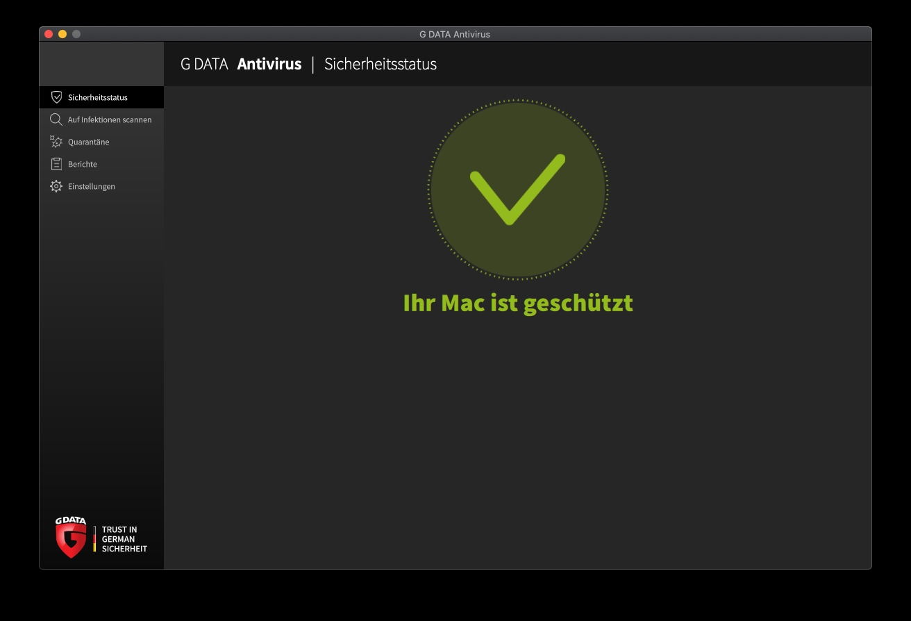 G DATA Securitycenter alles ok