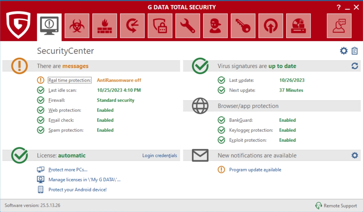 Real-time protection