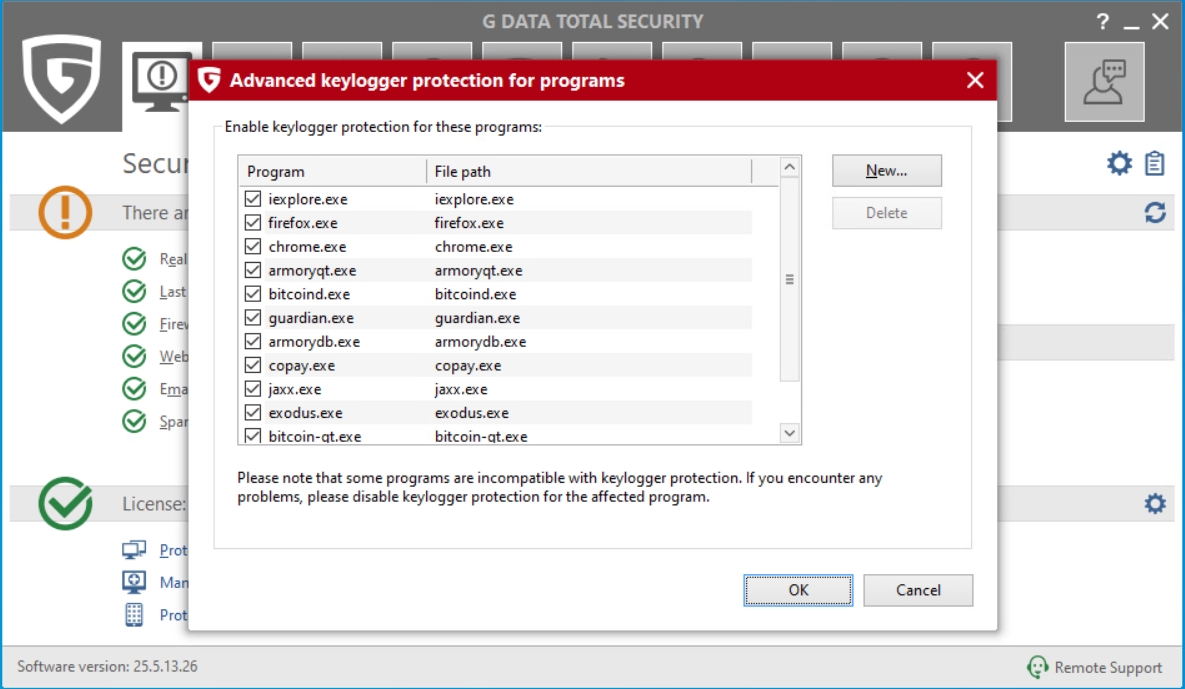 Keyloggerschutz Programme