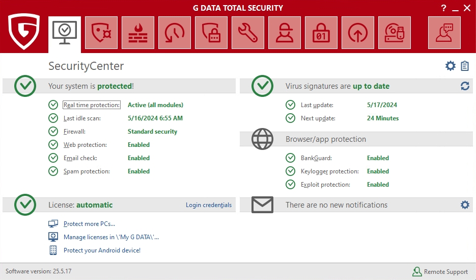 SecurityCenter overview