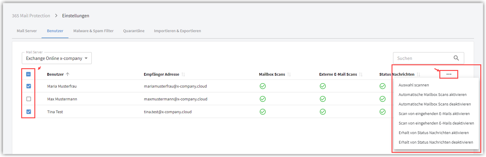 Configure multiple users