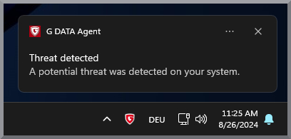 Notification on endpoint