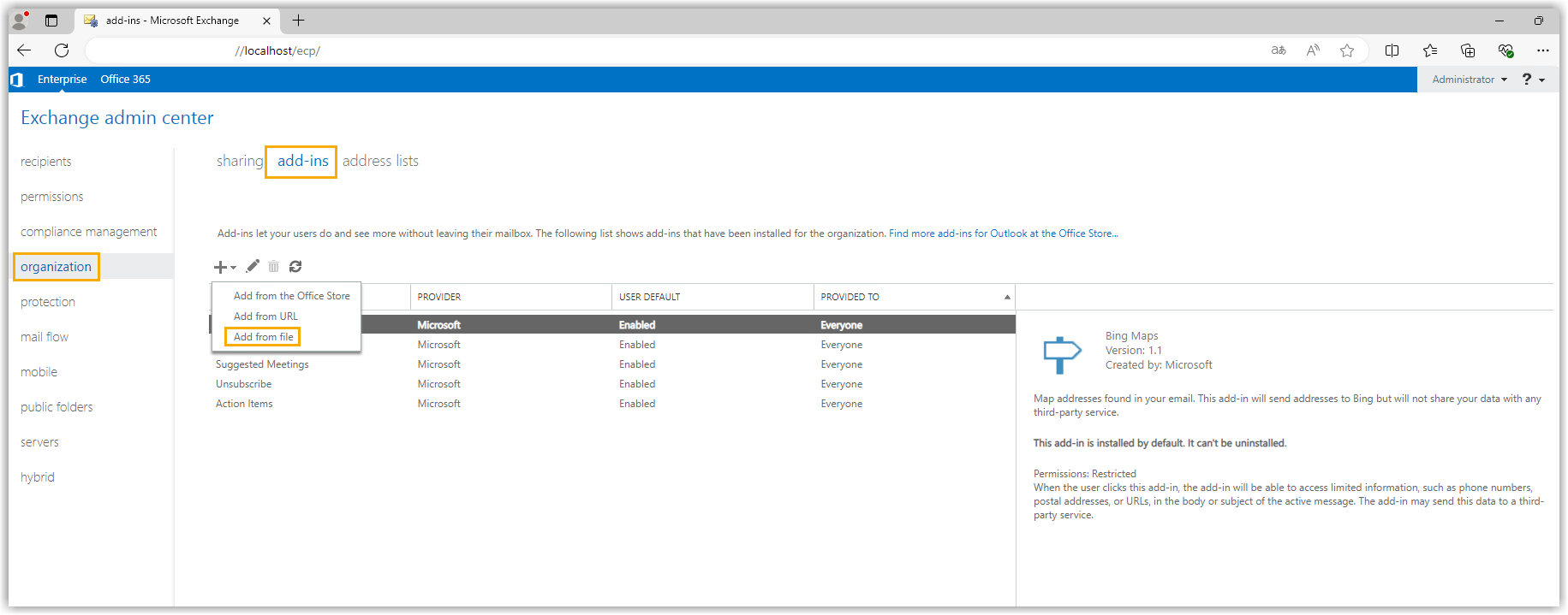 Exchange Admin Center Login