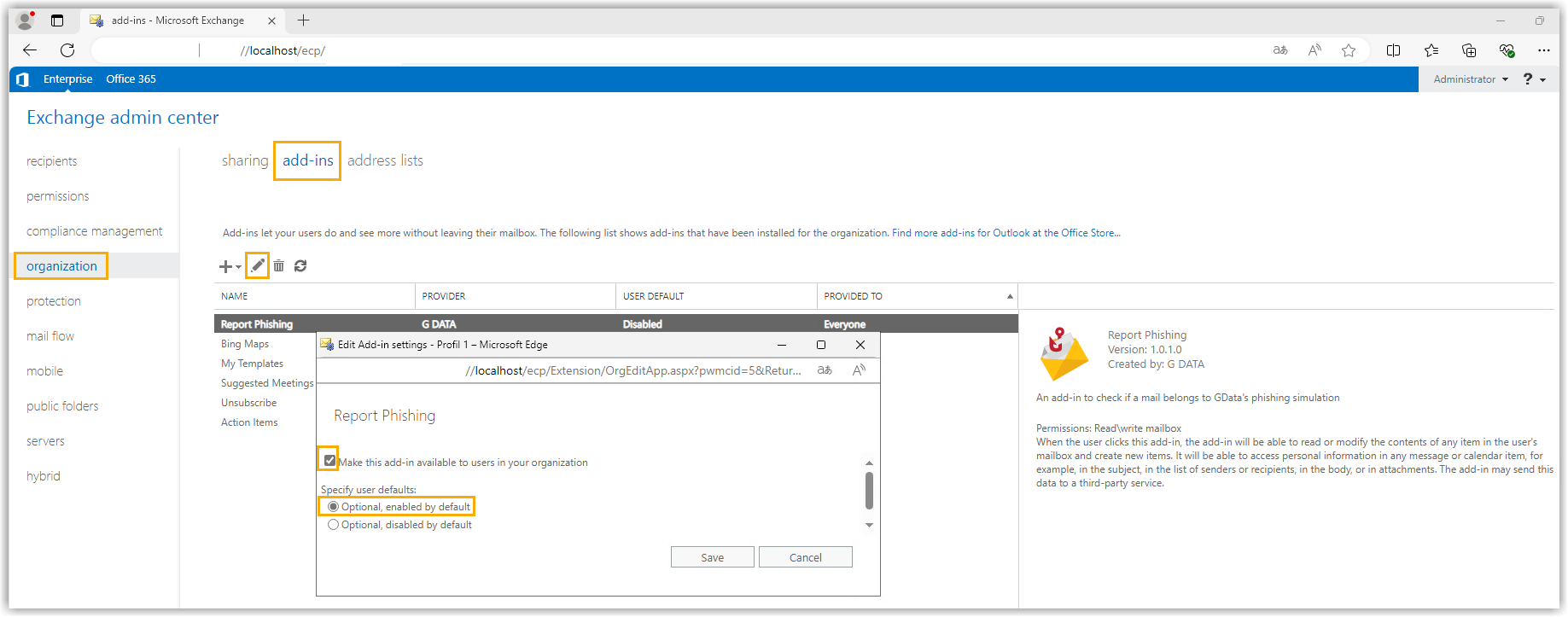 Exchange Admin Center Login