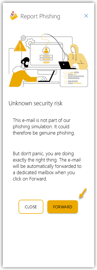 is not part of the phishing campaign