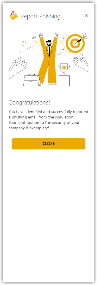 Correctly recognized as part of the phishing campaign